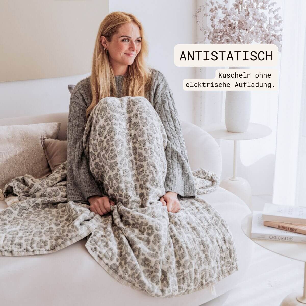 VAYVA - Vente Plaids - Couverture 100% coton | Jeté de canapé | Plaid Leo6