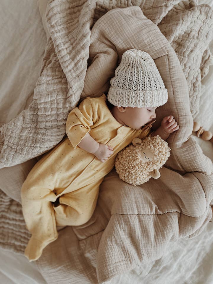 BOX - ORGANISCH BABYROMPERTJE BANAAN voor wholesale door North Baby