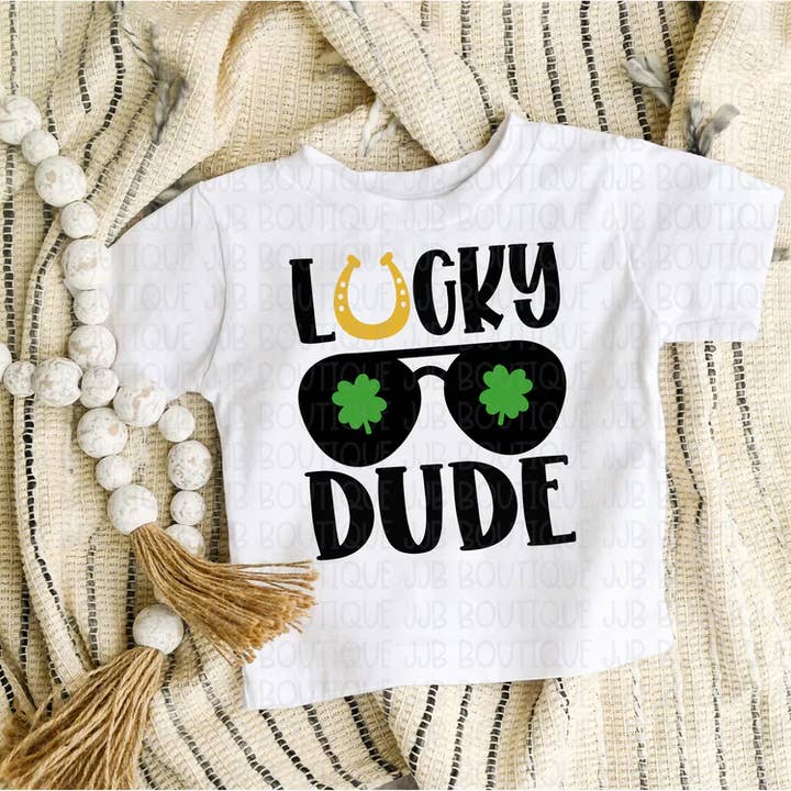 Lucky Dude Tee for wholesale by Rockin’ 5A Apparel