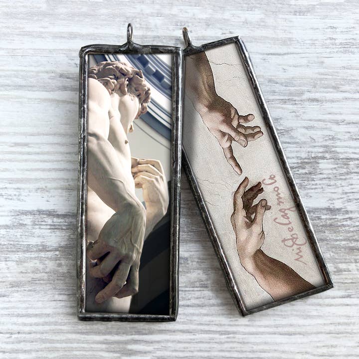 Michelangelo David Art Museum Christmas Ornament & Charm for wholesale by Homestyle Charlie