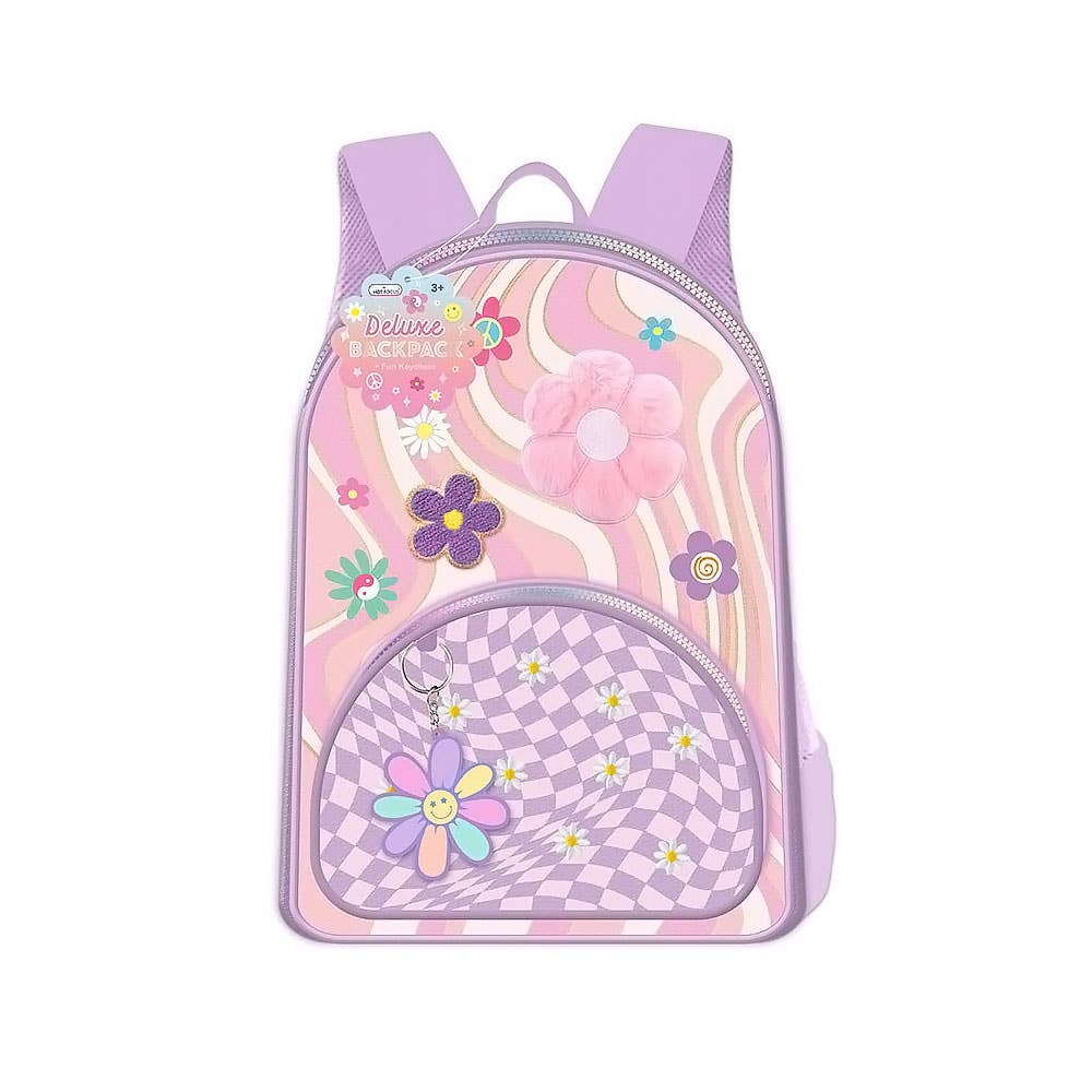 AJ Aguiar - Wholesale Backpack - Kids - Groovy Flower Deluxe Backpack0
