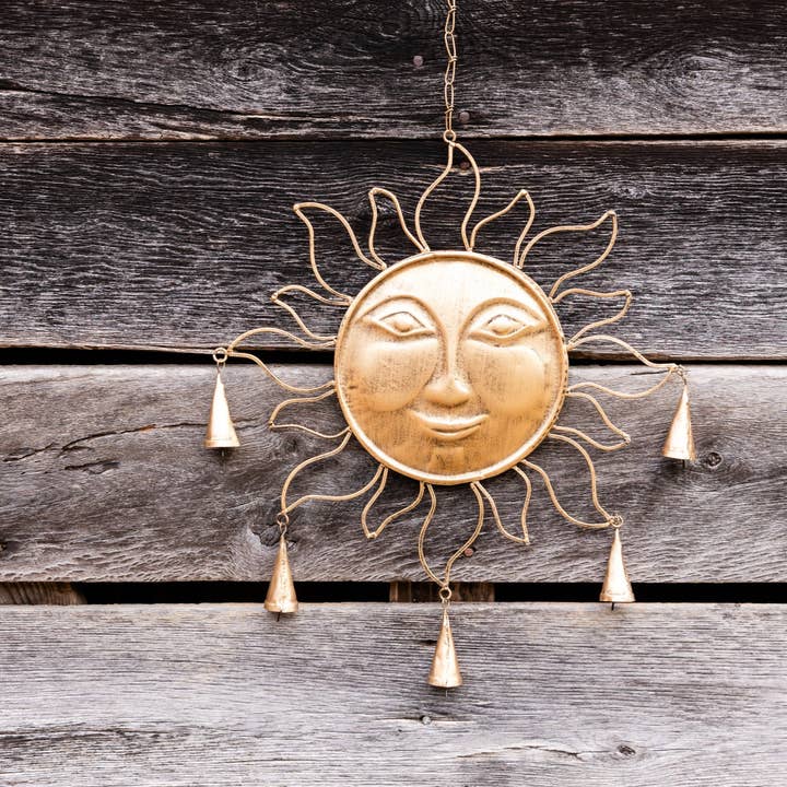 Rahab's Rope - Wholesale Wind Chime - Brass Sun Wind Chime