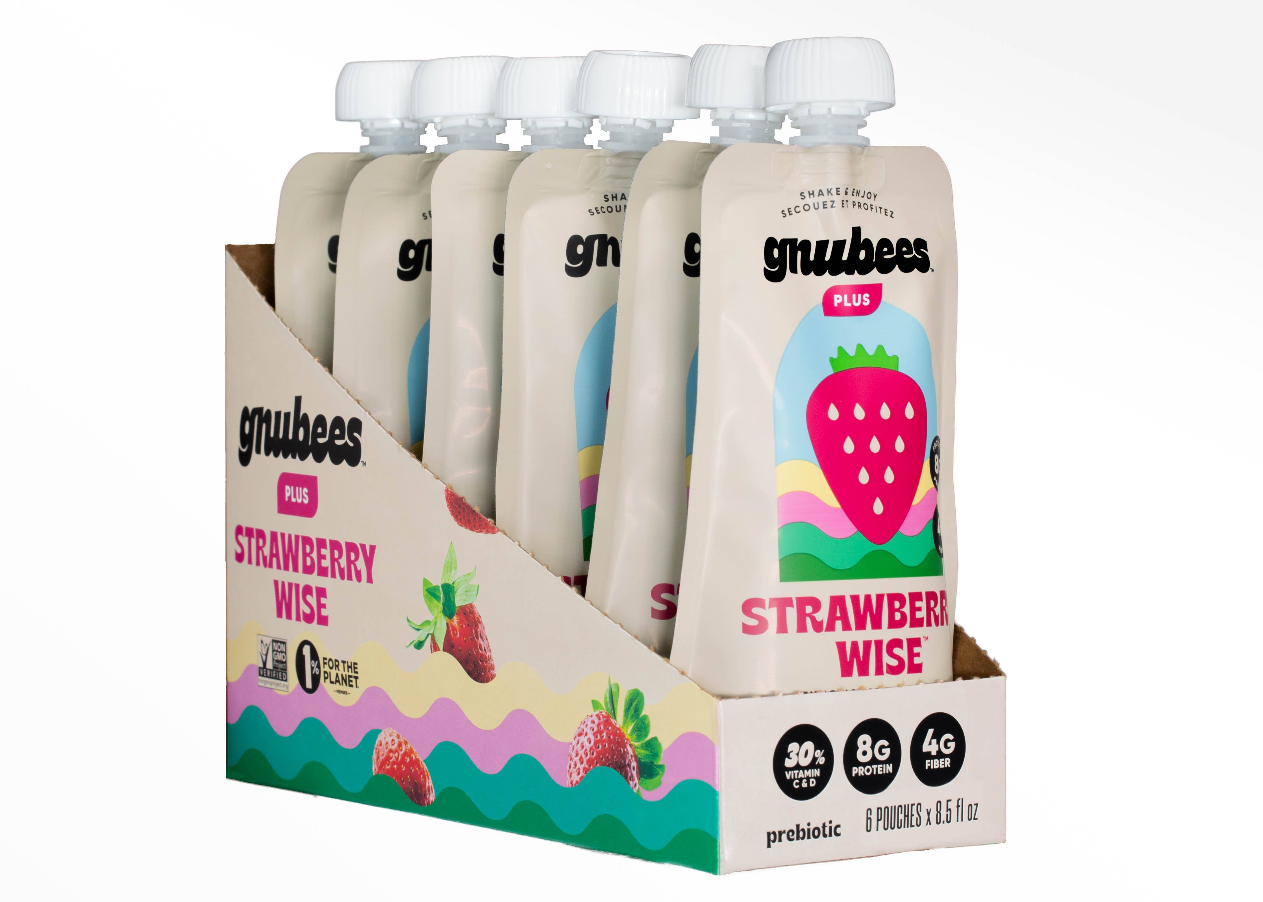 gnubees - Wholesale Fruit Juice - gnubees plus: Strawberry Wise2