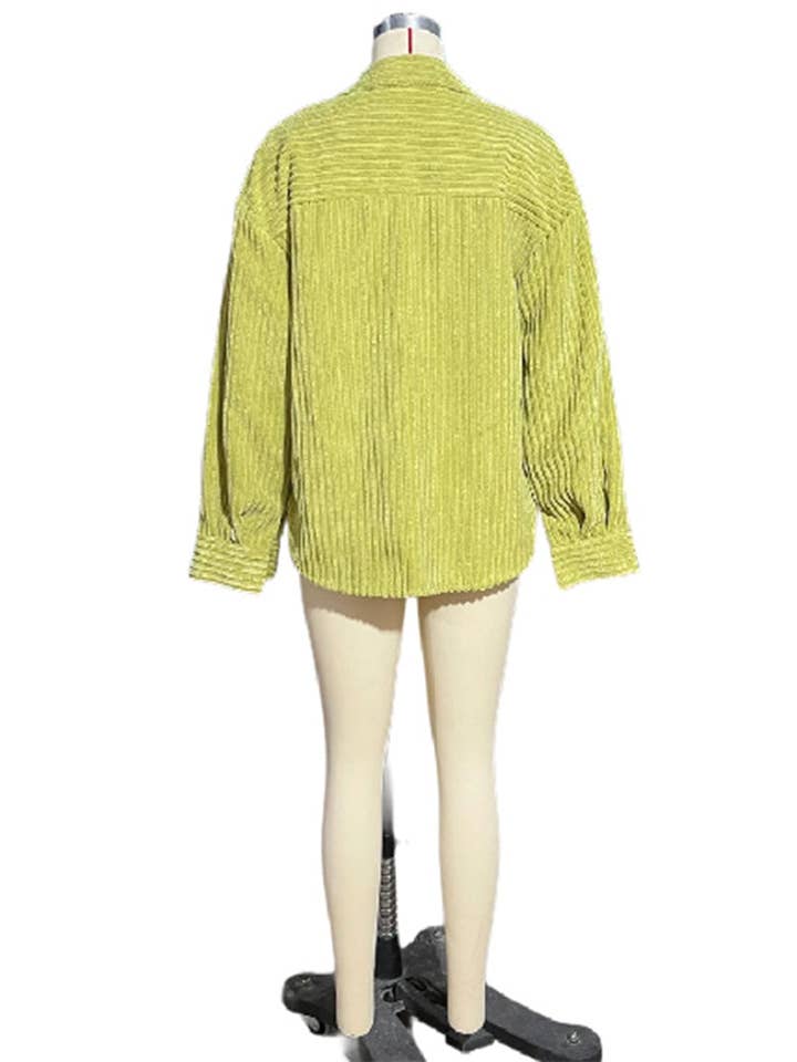 Katinki - Wholesale Shirt Jacket/Shacket - Women's - Button-Up Corduroy Overshirt2