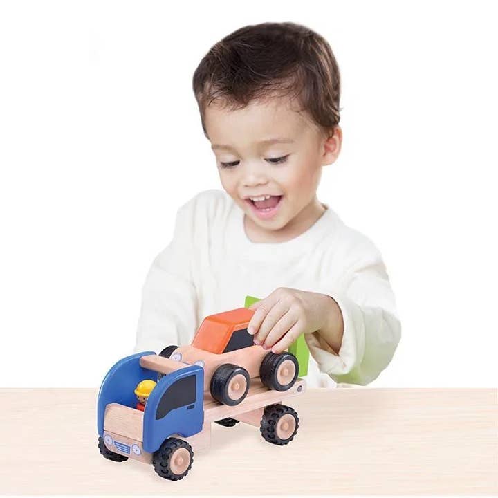 Beaming Baby - Wholesale Toy Car/Truck - Kids - Mini Flatbed Trailer (18+ months)