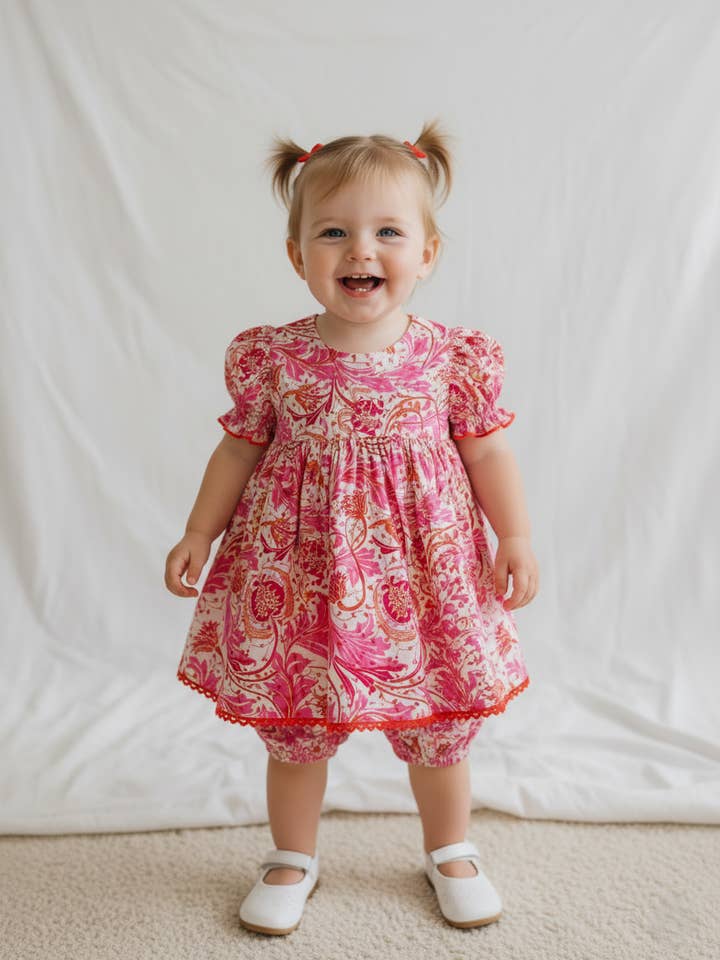 Leah jurk : WIT : Baby : Peuter : Tiener voor wholesale door Yo Baby