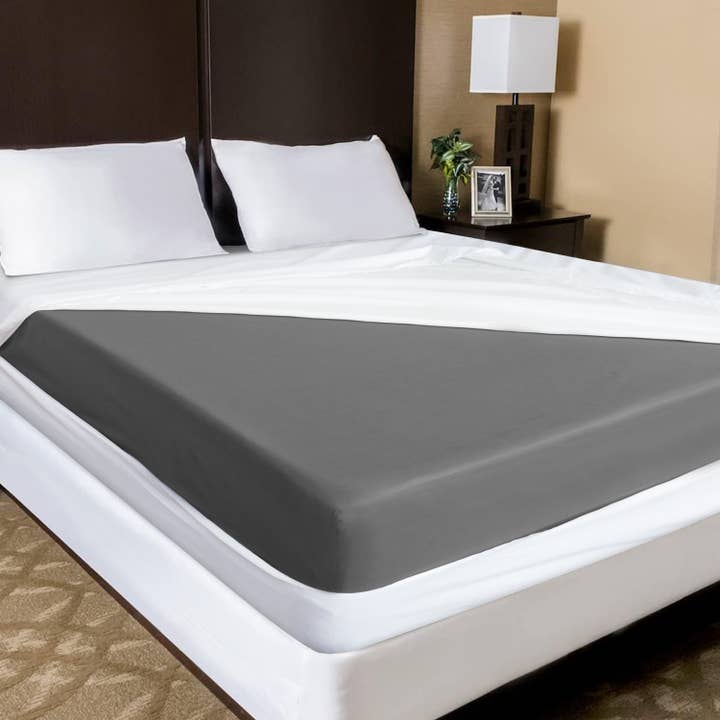 White Mattress Encasement Waterproof Zippered Fitted Bed Cover for wholesale on Faire