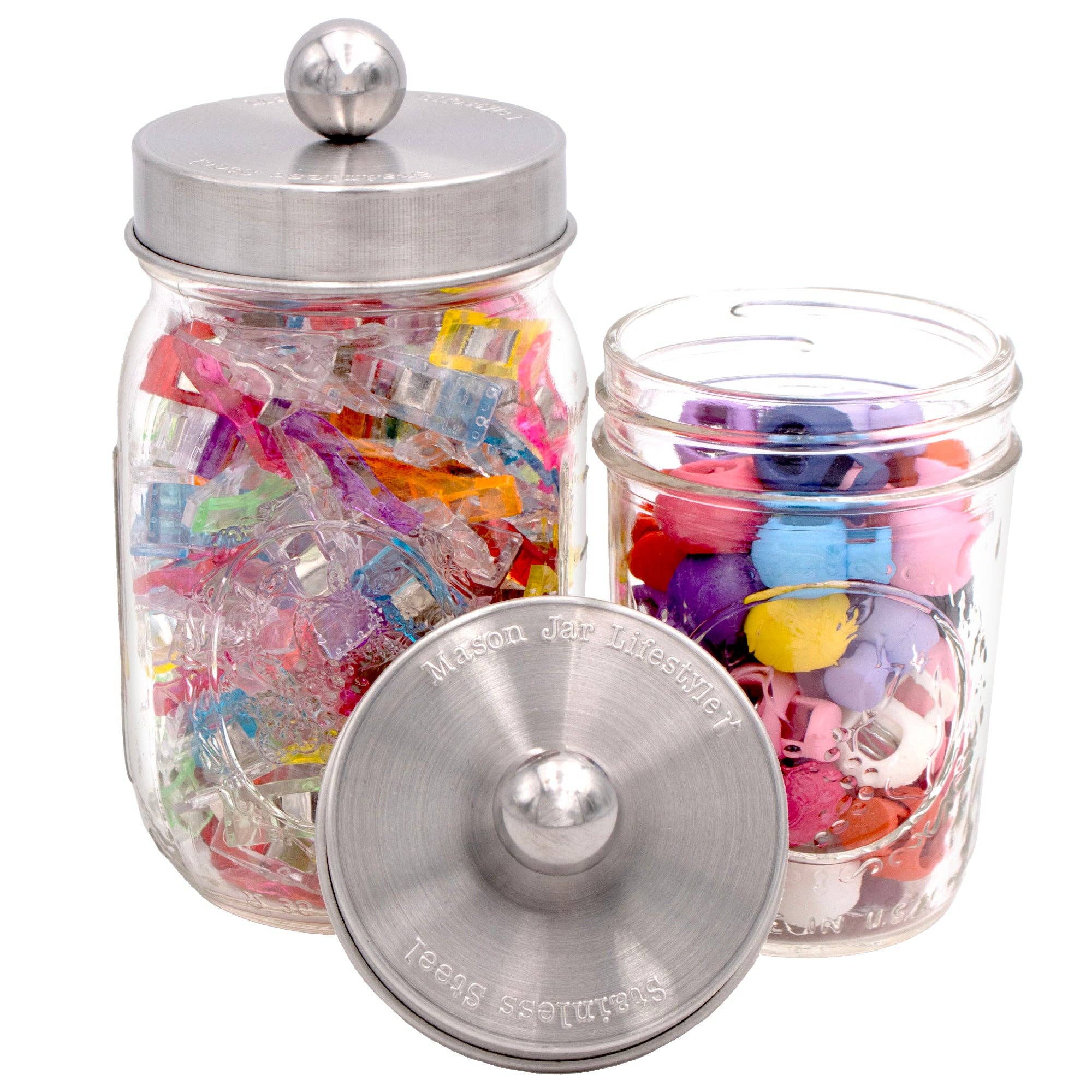 Mason Jar Lifestyle - Wholesale Canister - Apothecary Stainless Steel Lid for Mason Jars7