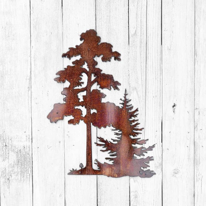 Metal Oak Tree Wall Art Stor Woodland Wall Hængende for engroshandel hos Rustic Metalz