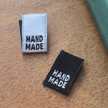 Mini Handmade Woven Labels for wholesale by Kati Cupcake