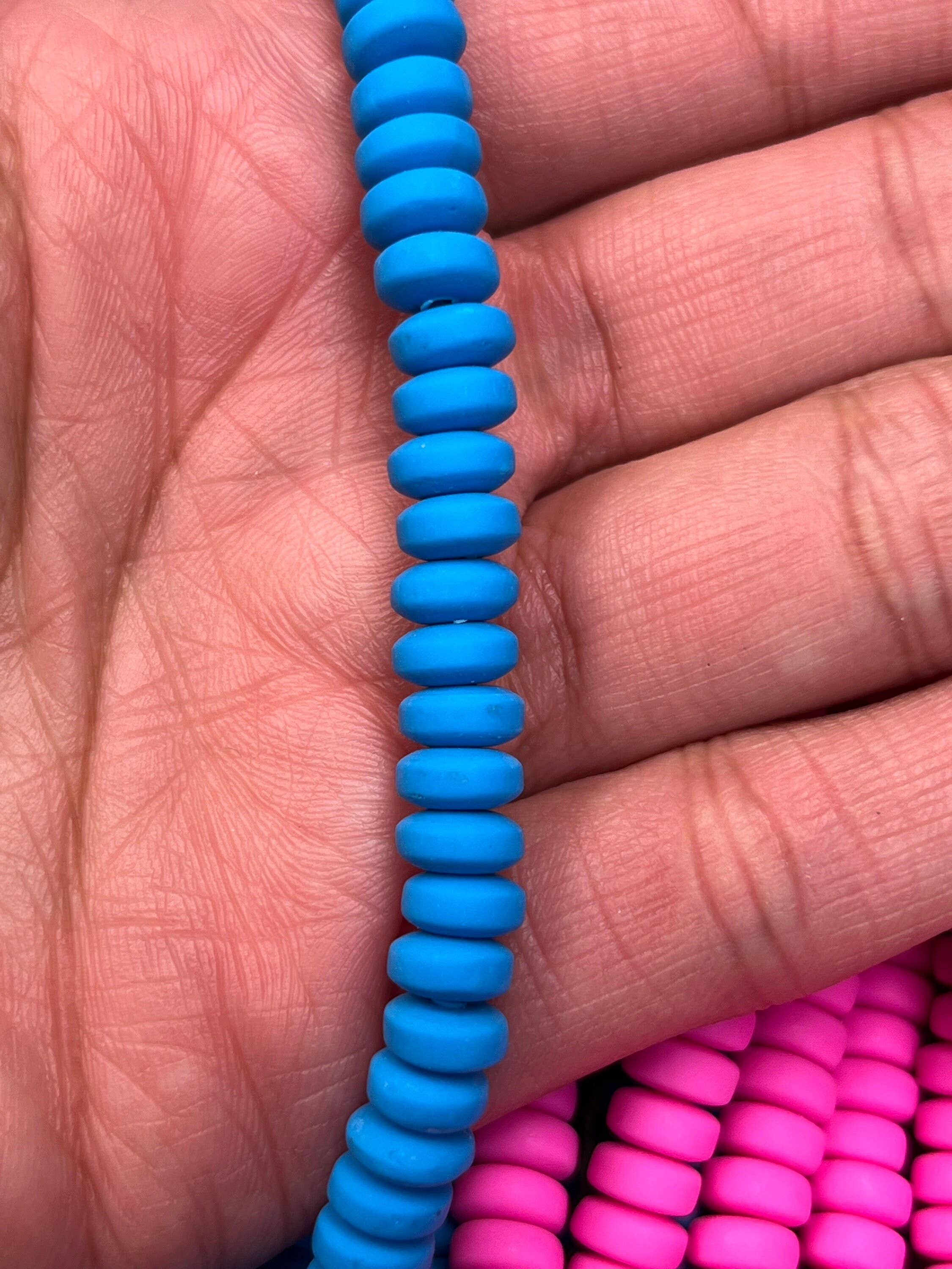 The Bead Bazaar - Wholesale Beads - Colorful Accent Beads, Bright Rondelle Faceted Disc Beads, Multicolor Pastel Beads, Bulk Beads For Jewelry Making, Jewelry Suppy, Flat Disc Bead1