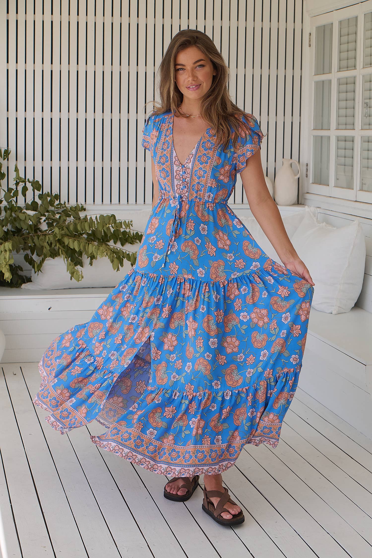 Jaase - Wholesale Dress - Women's - SUNSEEKER PRINT MELISSA MAXI2