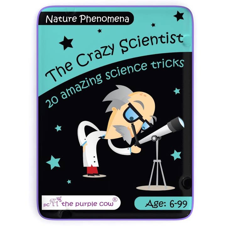 Crazy Scientist-Nature Phenomena-Activity Cards for wholesale by The Purple Cow America Inc.