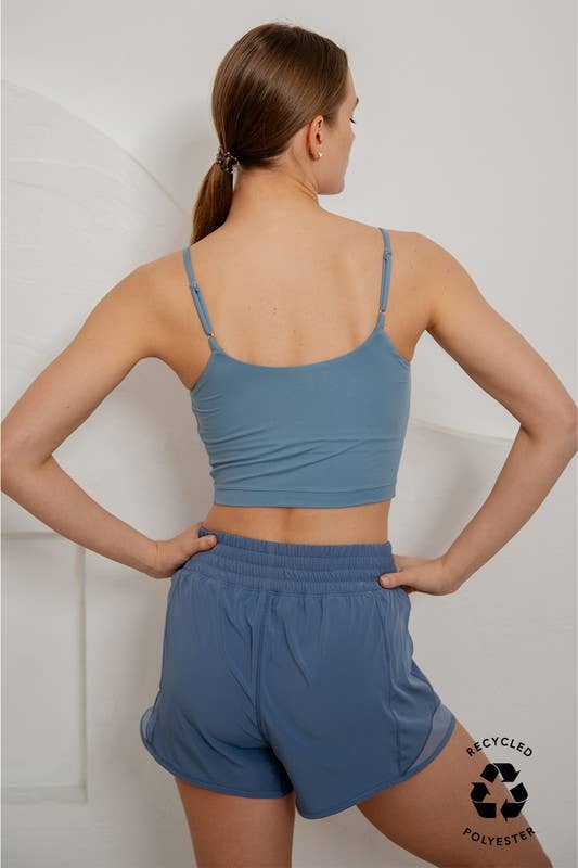 Sunday Morning - Vente Short de sport – femme - Shorts à taille smockée avec empiècement en mesh sur les côtés51