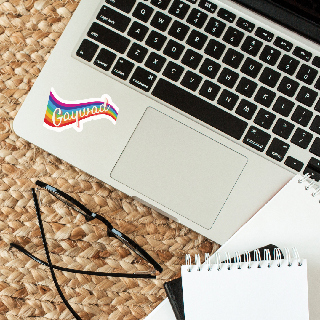 GetBullish - Wholesale Sticker - Gaywad Glossy Die Cut Vinyl Sticker - Pride rainbow 80s 90s1