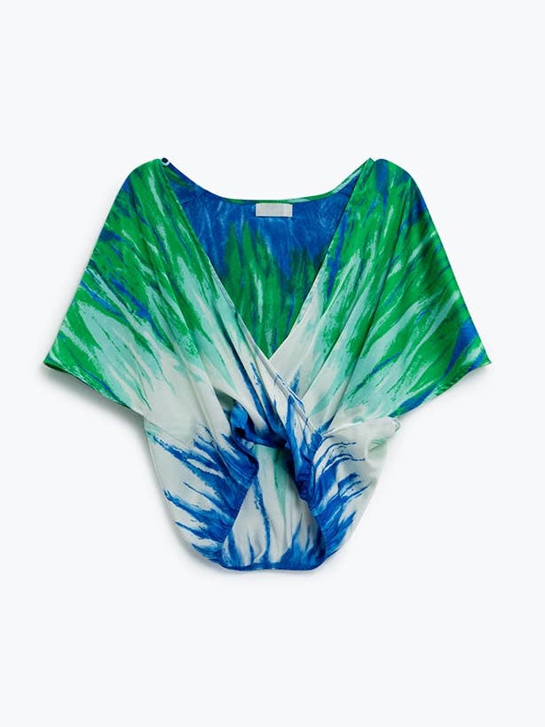 Tie-Dye Korsad Framtill Med V-ringning för wholesale av Q2—All Orders:Free Duties for the US,UK,and Canada