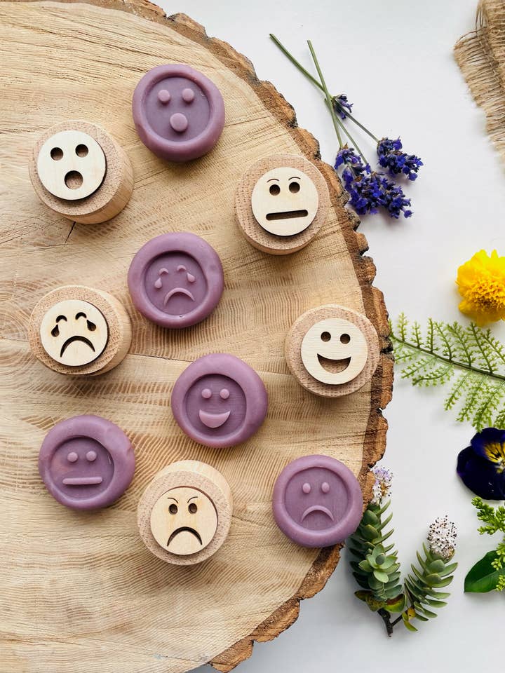 Emotions Oak Stamps for wholesale by Curiosity Corner