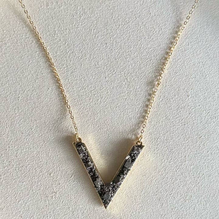 Collar de pirita - Oro para venta al por mayor de Omen Bazaar LLC