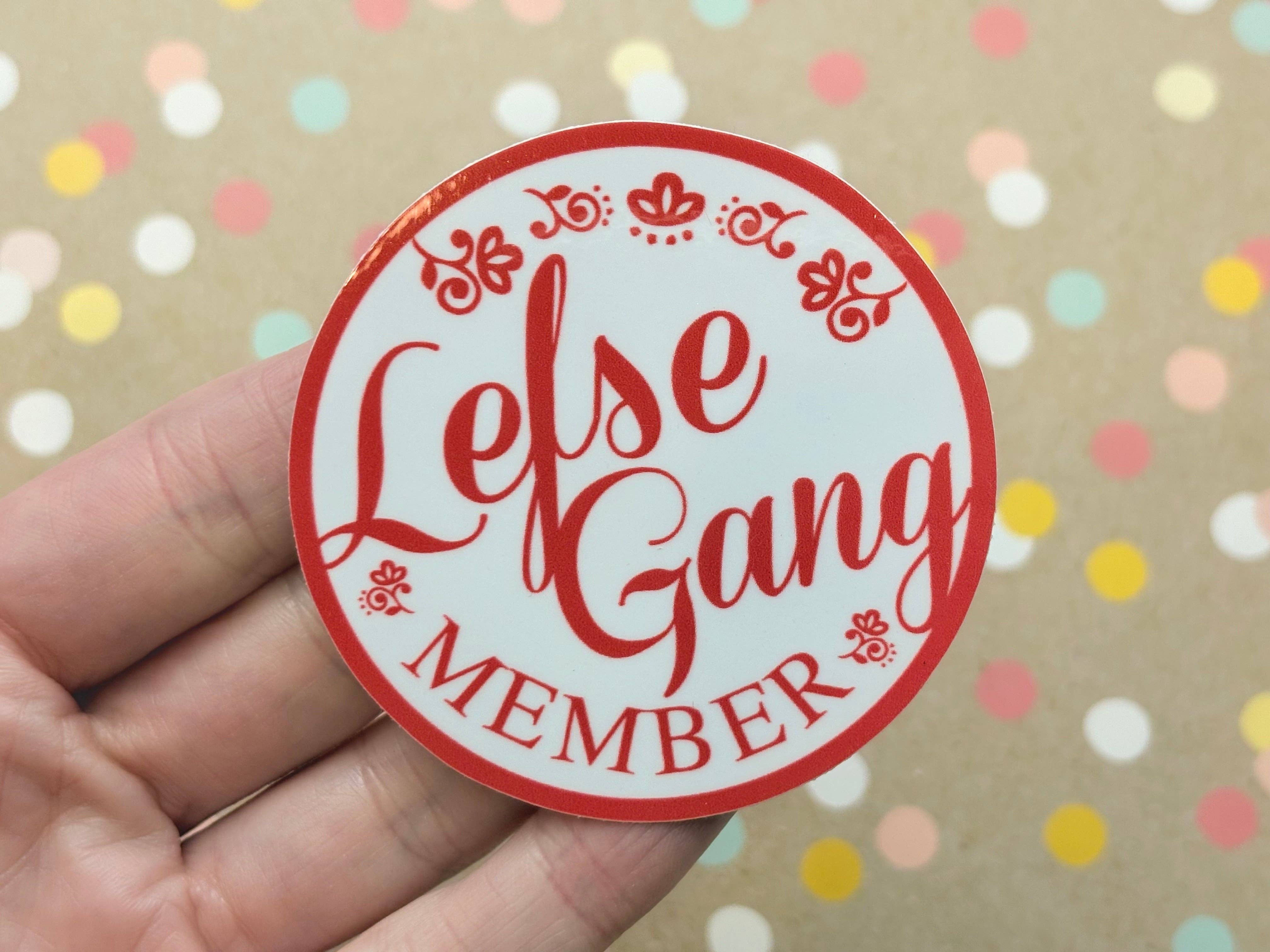 Beckamade - Wholesale Sticker - Lefse Gang Member 2.5 inch Sticker1