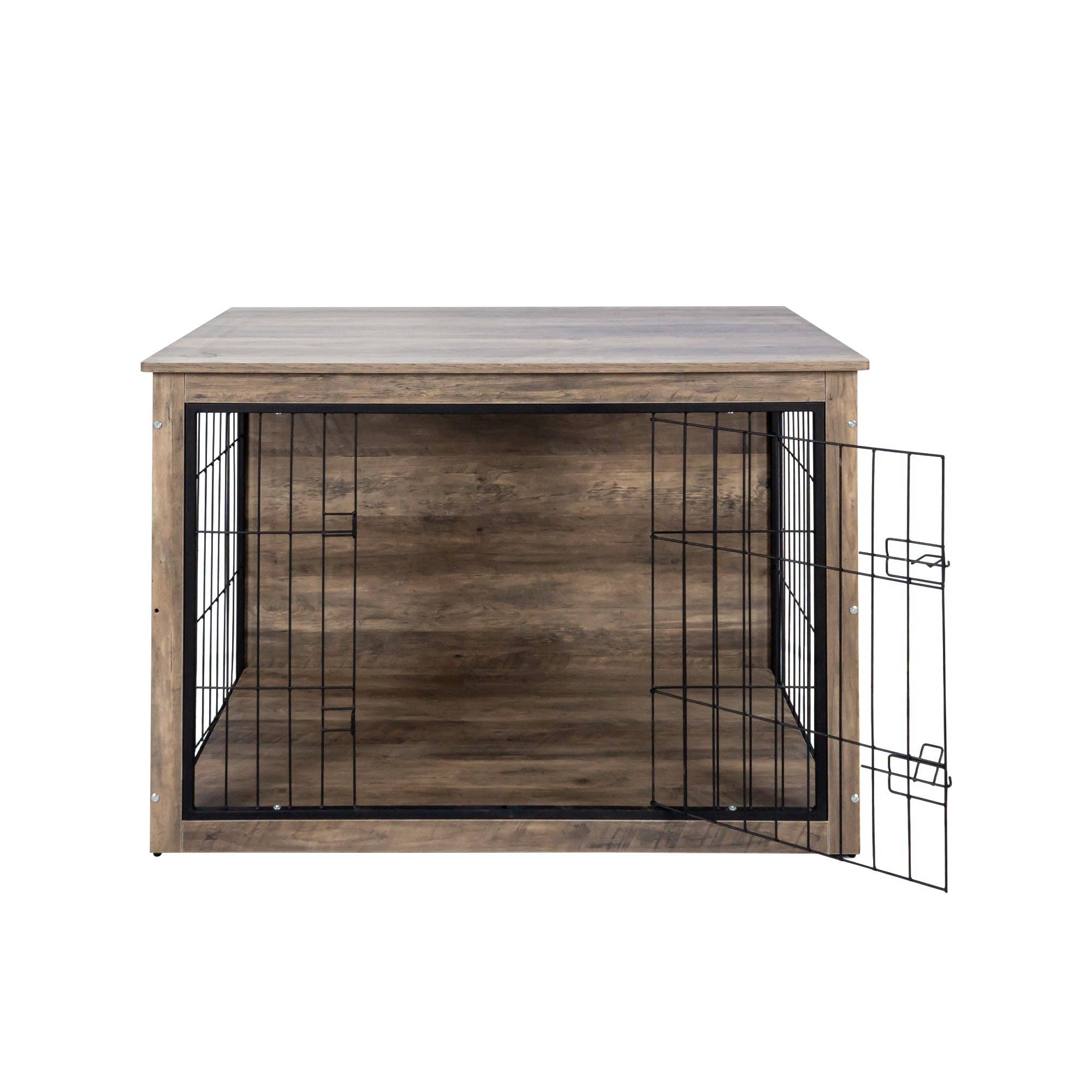 39F Inc. - Wholesale Pet Carrier - Dog - Wooden Dog Crate with Double Doors, Indoor Kennel9