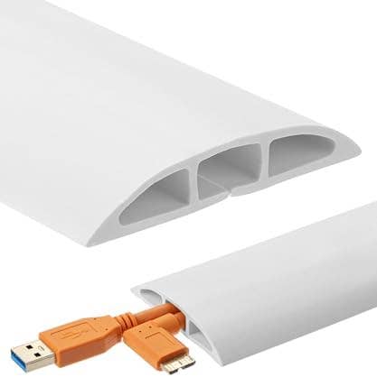 Bates Choice - Vendita all'ingrosso  - Bates - Copertura per cavi da pavimento, copertura per cavi da 30 piedi, bianco0