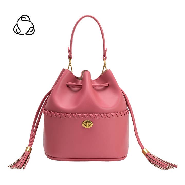 Janae Flamingo Gerecycled Vegan Top Handvat Pre-Order 30/3 voor wholesale door Melie Bianco