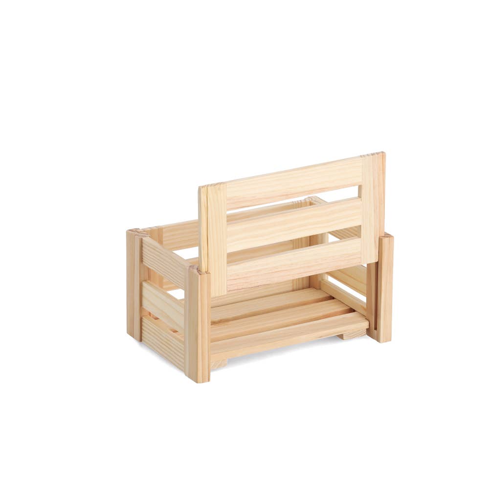 light brown Storage box 'Leisten', pine for wholesale on Faire2