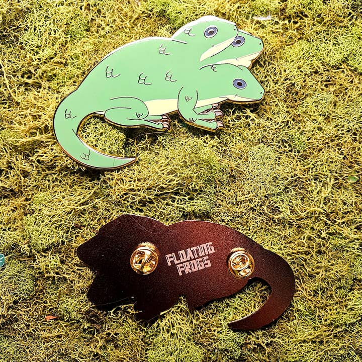 Floating Frogs - Wholesale Lapel Pin/Button - Hydrog Enamel Pin2