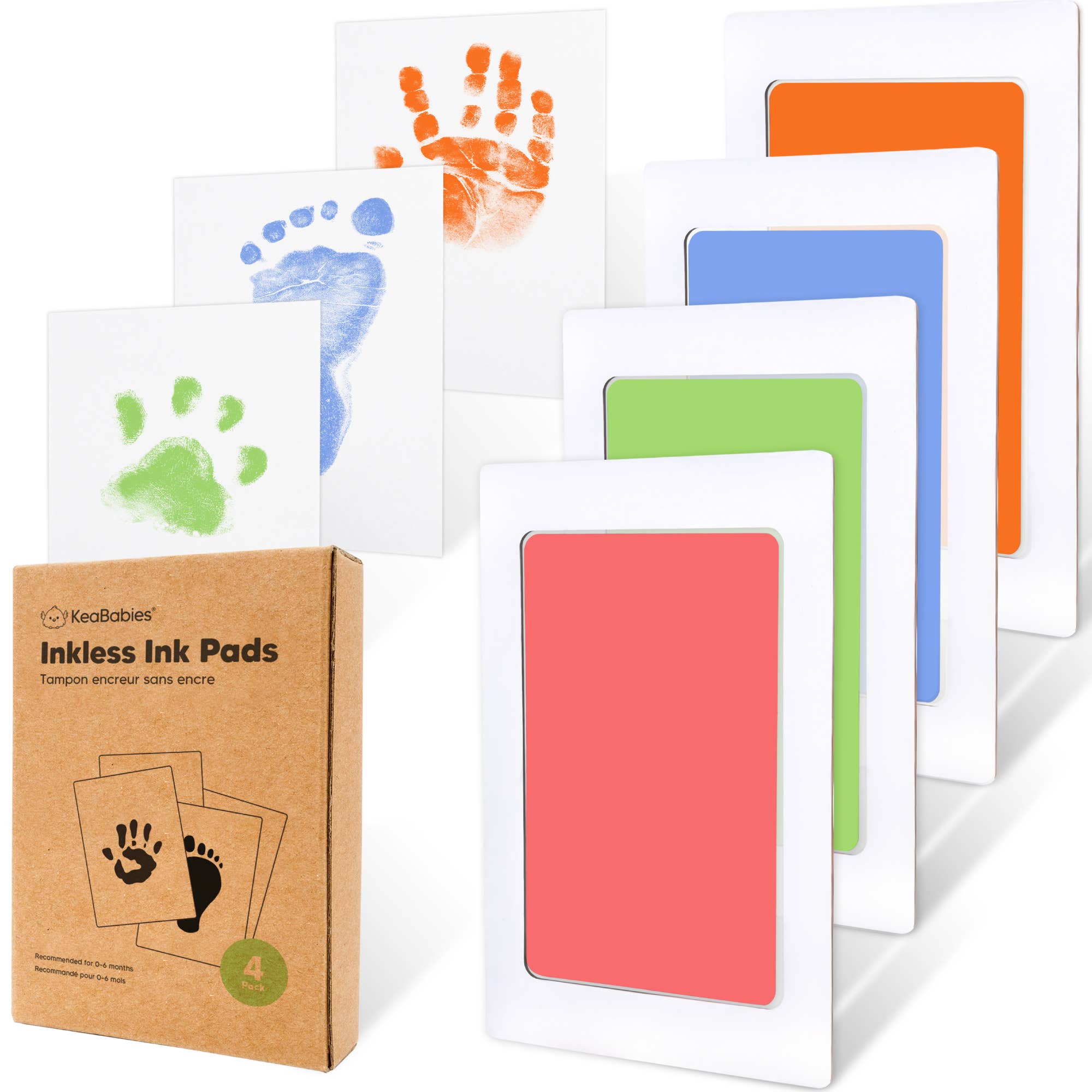 Candy 4Pk Inkless Ink Pad, Baby Footprint Kit, Dog Paw Print Kit for wholesale on Faire0