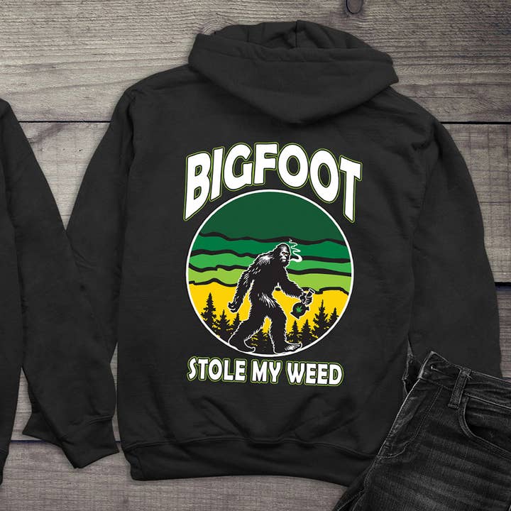 Sweat à Capuche Bigfoot a Volé Mon Herbe pour la vente par Artopia