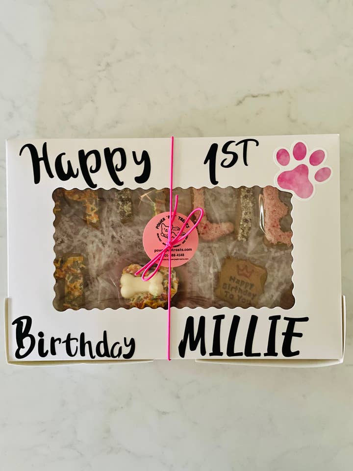 Birthday Box for wholesale by Power “Pup” Treats