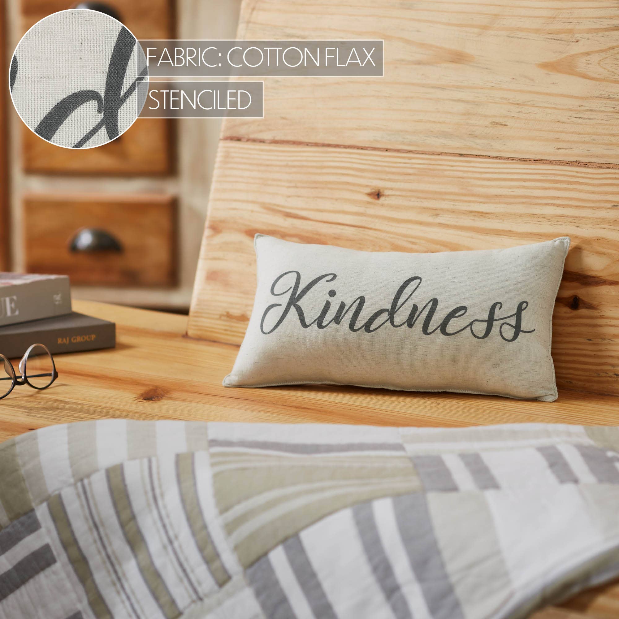 VHC Brands - Wholesale Throw/Decorative Pillow - Finders Keepers Kindness Pillow 7x134