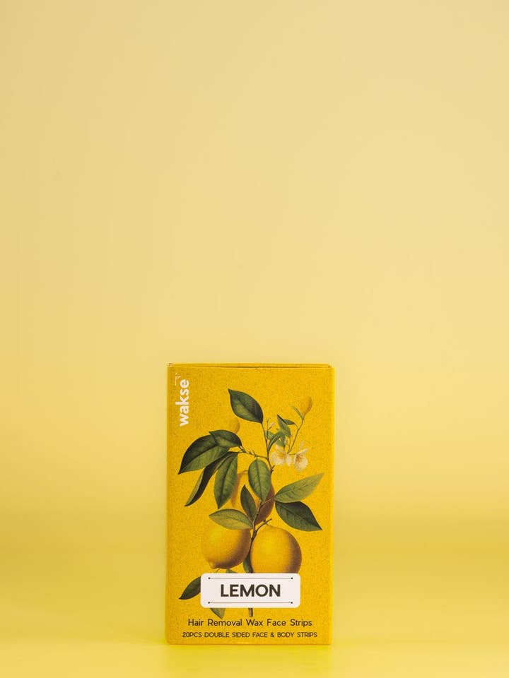 Cajas de Cera Facial en Tiras - Limón para venta al por mayor de wakse