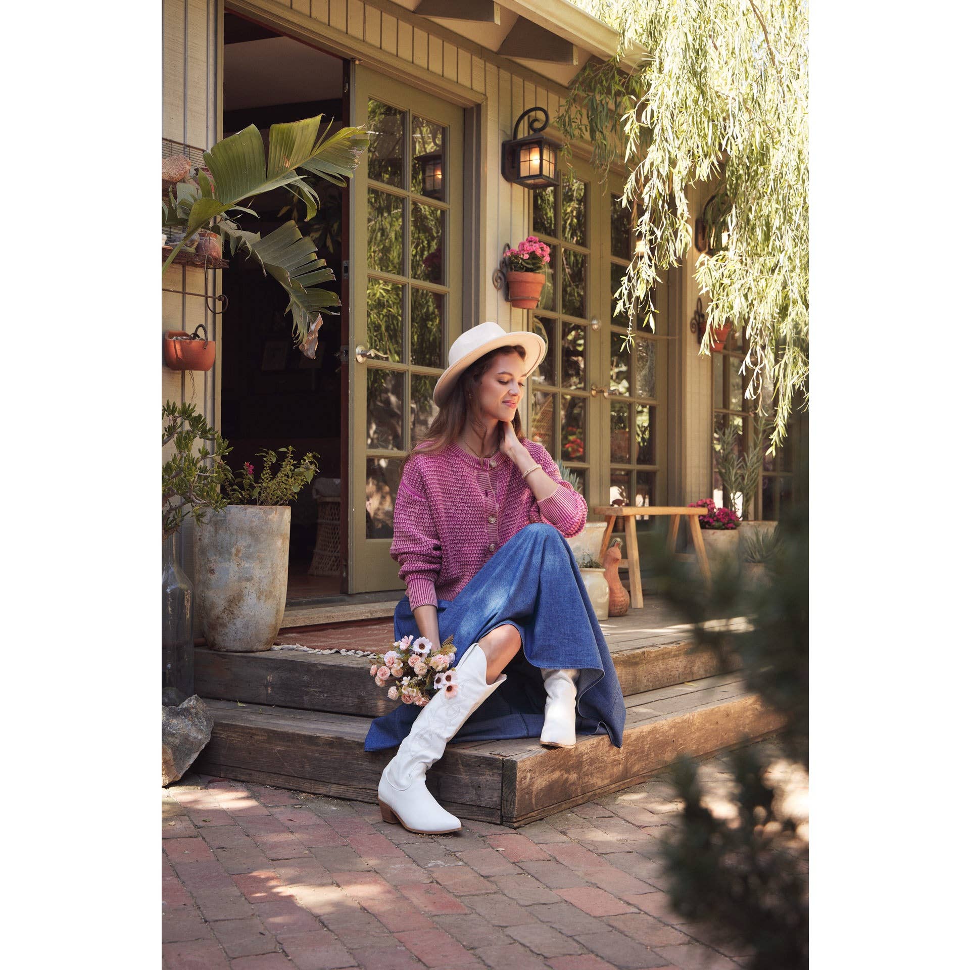 in february - Wholesale Cardigan - Women's - COZY CHIC LAYER MINERAL-WASHED CABLE KNIT SWEATER CARDIGAN1