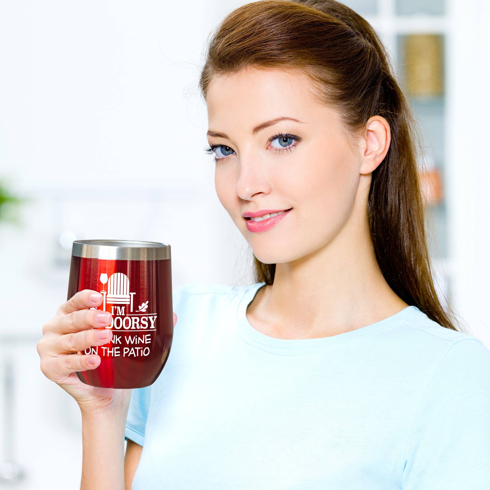 Chris’s Stuff Inc. – Engroshandel Thermokop – Outdoorsy - Isoleret Tumbler - Rød1