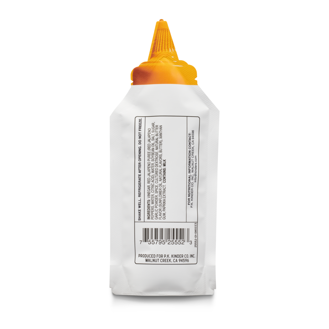 Kinder's Sauces & Seasonings - Wholesale Sauce - Sachets / Soft Bottles - Buttery Buffalo1