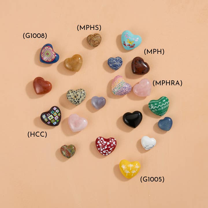 GeoCentral - Wholesale Spiritual Stone/Crystal - Mandala Chime Hearts