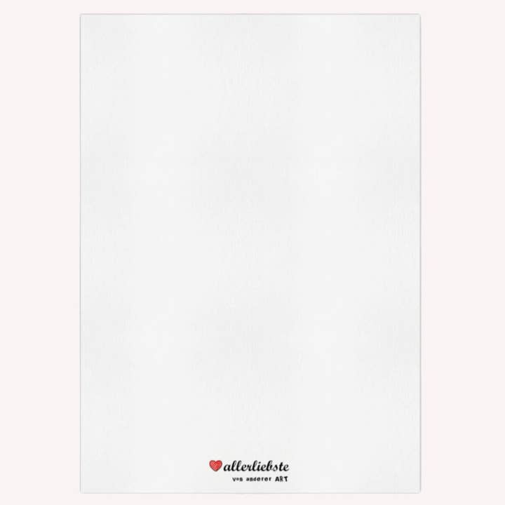 HERZallerliebste…von anderer ART - Wholesale Postcard - Postcard Statement “Think Too Much", A61
