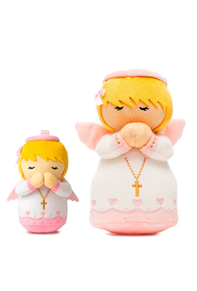 Little Drops of Water® - Wholesale Stuffed/Plush Toy - Kids & Baby - Guardian Angel Girls Catholic Mini Plush Doll 4.75" | Angel Plush3
