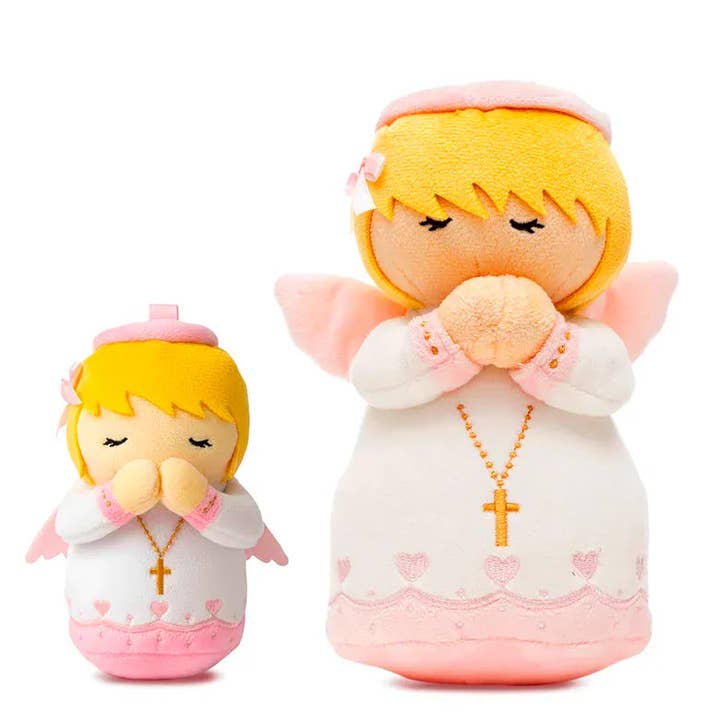 Little Drops of Water® - Wholesale Stuffed/Plush Toy - Kids & Baby - Guardian Angel Girls Catholic Mini Plush Doll 4.75" | Angel Plush3