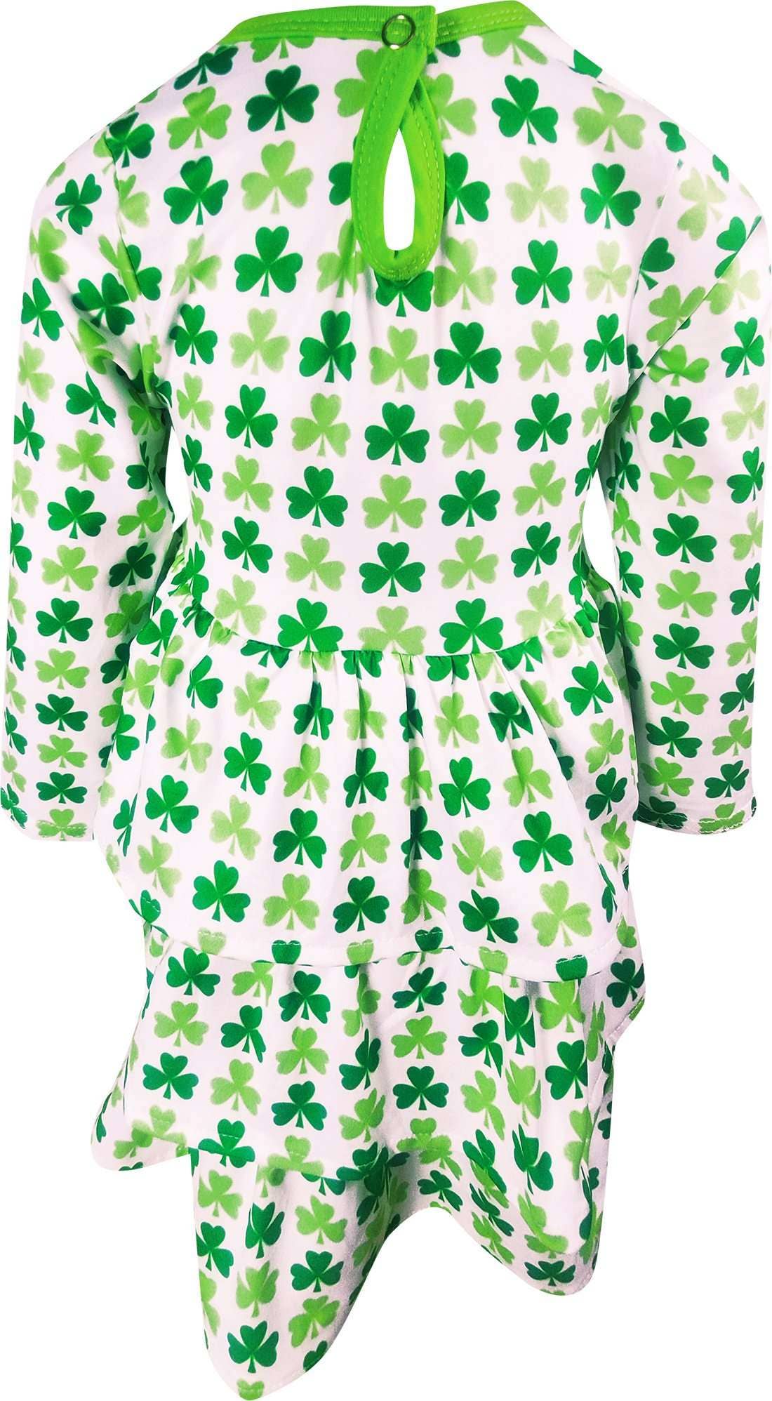 Angeline Kids - Wholesale Top & Leggings Set - Kids - Girls St Patricks Day Shamrock Clover Tiered Top Leggings Se4