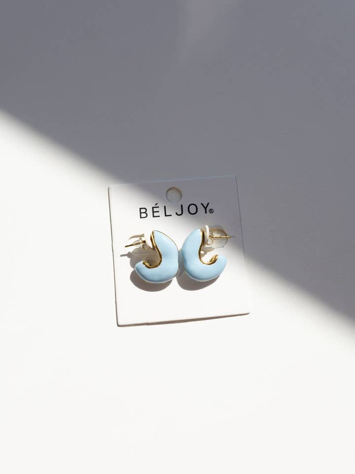 Brincos Erma Huggie || Escolha a Cor por atacado de BELJOY