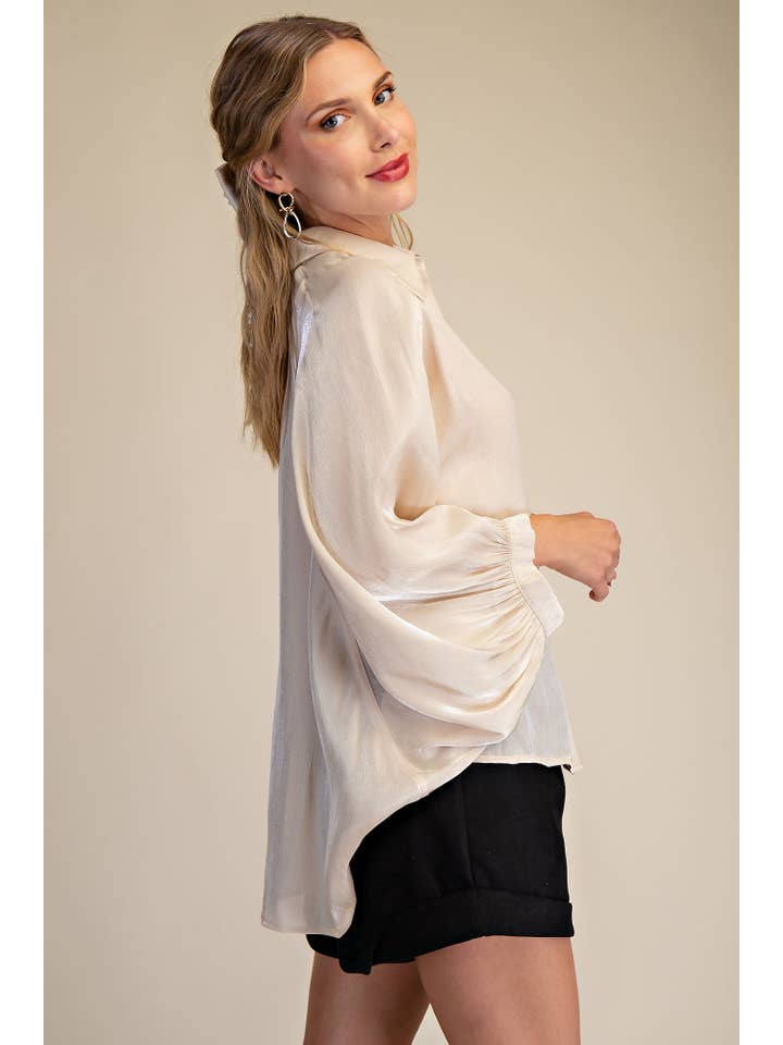 Glam - Wholesale Button Down Shirt - Women's - Button Front Shirt10