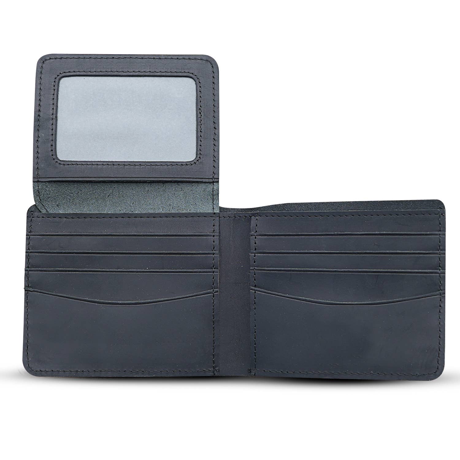 American Leather Goods - Wholesale Wallet - Men's - Genuine Leather Wallet for Men with Flap out ID Window0