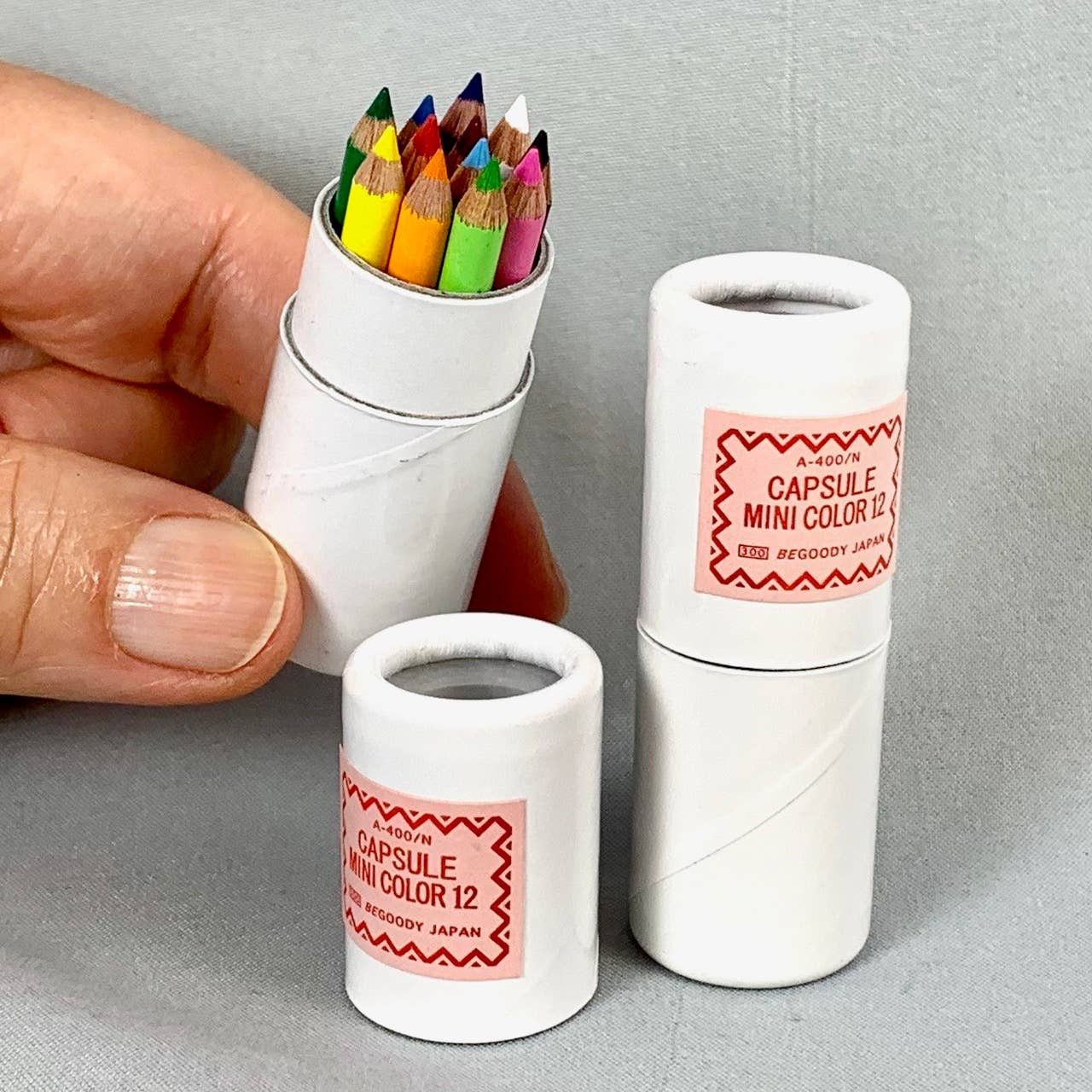 BCmini - Wholesale Colored Pencil - 21602 12 sets of 12 mini pencils in mini paper tube-1228