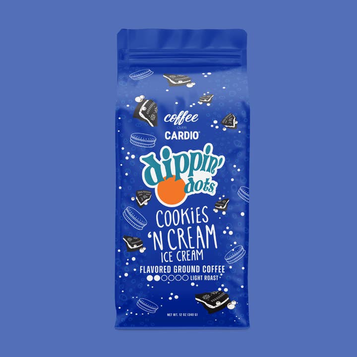Coffee Over Cardio® - Wholesale Ground Coffee - Dippin' Dots® Cookies N' Cream Ground Coffee - Light Roast