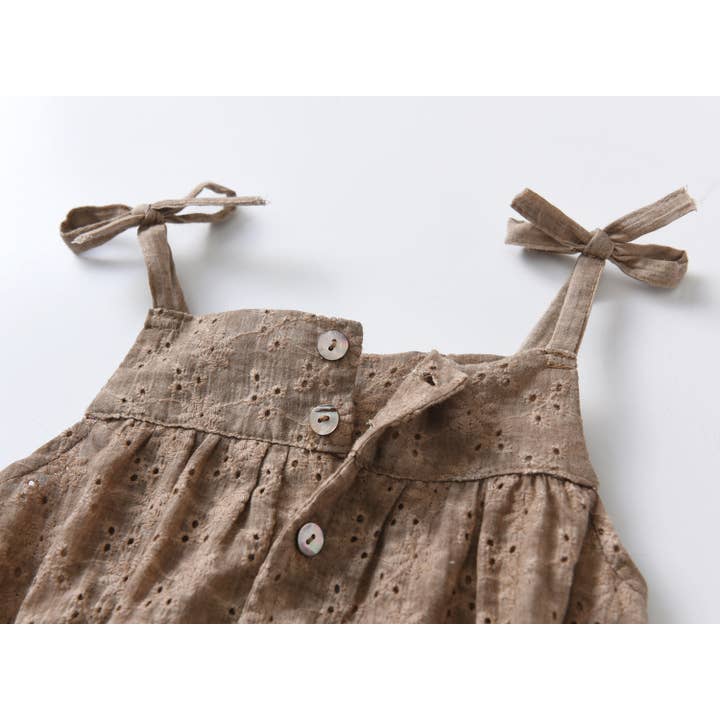 MyKids-USA® - Wholesale Bodysuit (Non-Footed) - Baby - Baby Girls Solid Color Hollow Design Sleeveless Onesies With