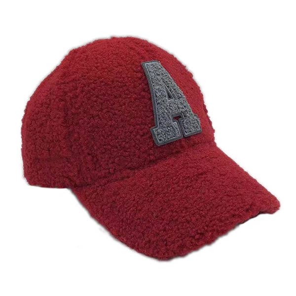 3AM BY H&D ACCESSORIES - Wholesale Baseball Cap - Women's - Letter A Sherpa Baseball Cap14