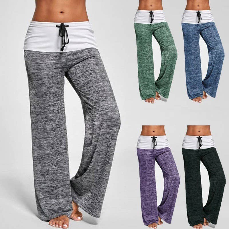 Syrrios Gifts LLC - Wholesale Lounge Sweatpants/Joggers - Women's - Women’s Cozy Pajama Lounge Pants Wide Leg High Waist 5