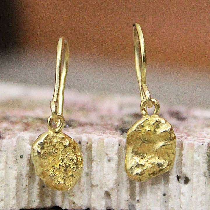 Kurze Ohrringe, vergoldet, 04 Four für den Großhandel von Mil Jewellery